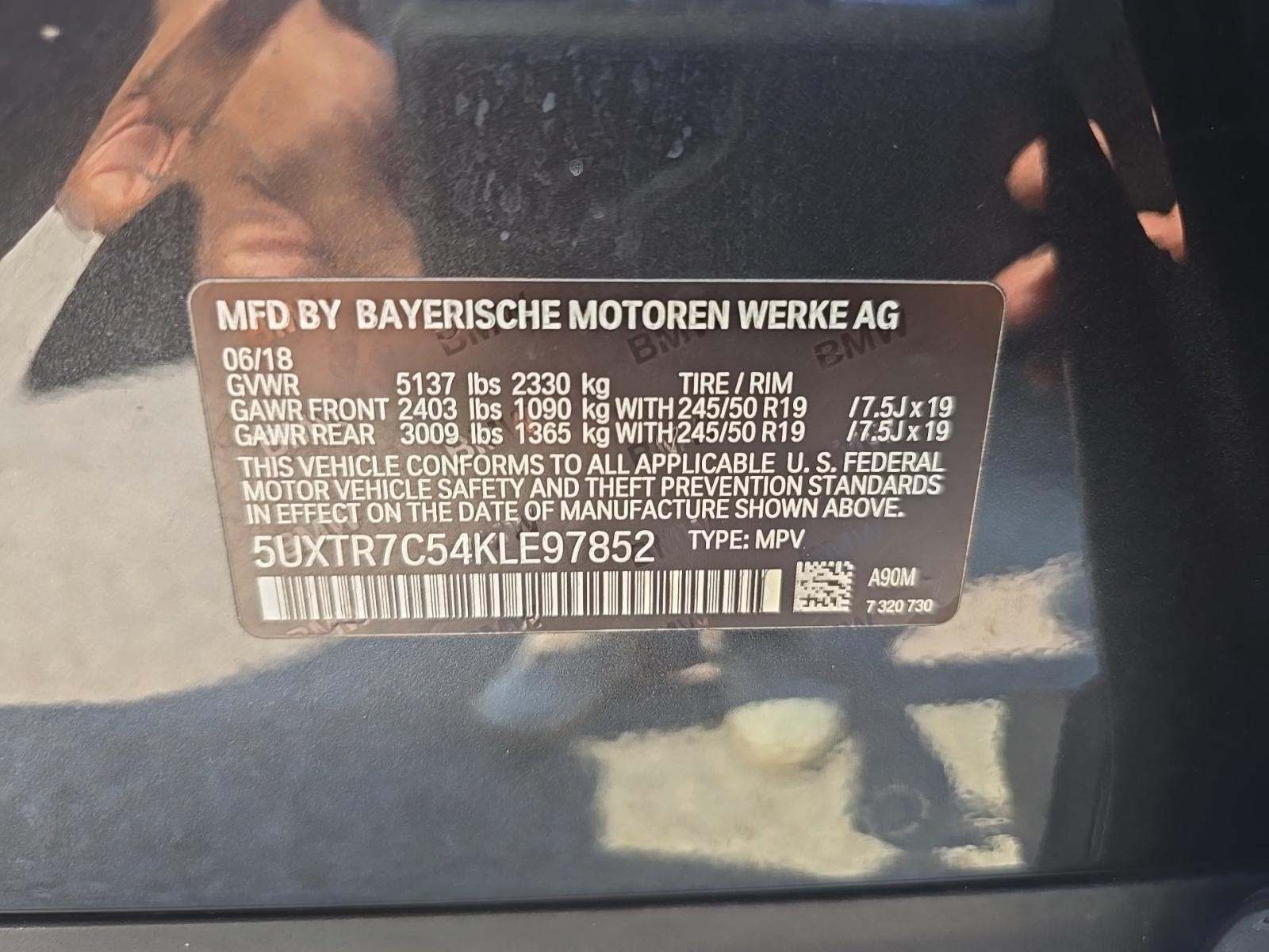 2019 BMW X3 sDrive30i RWD