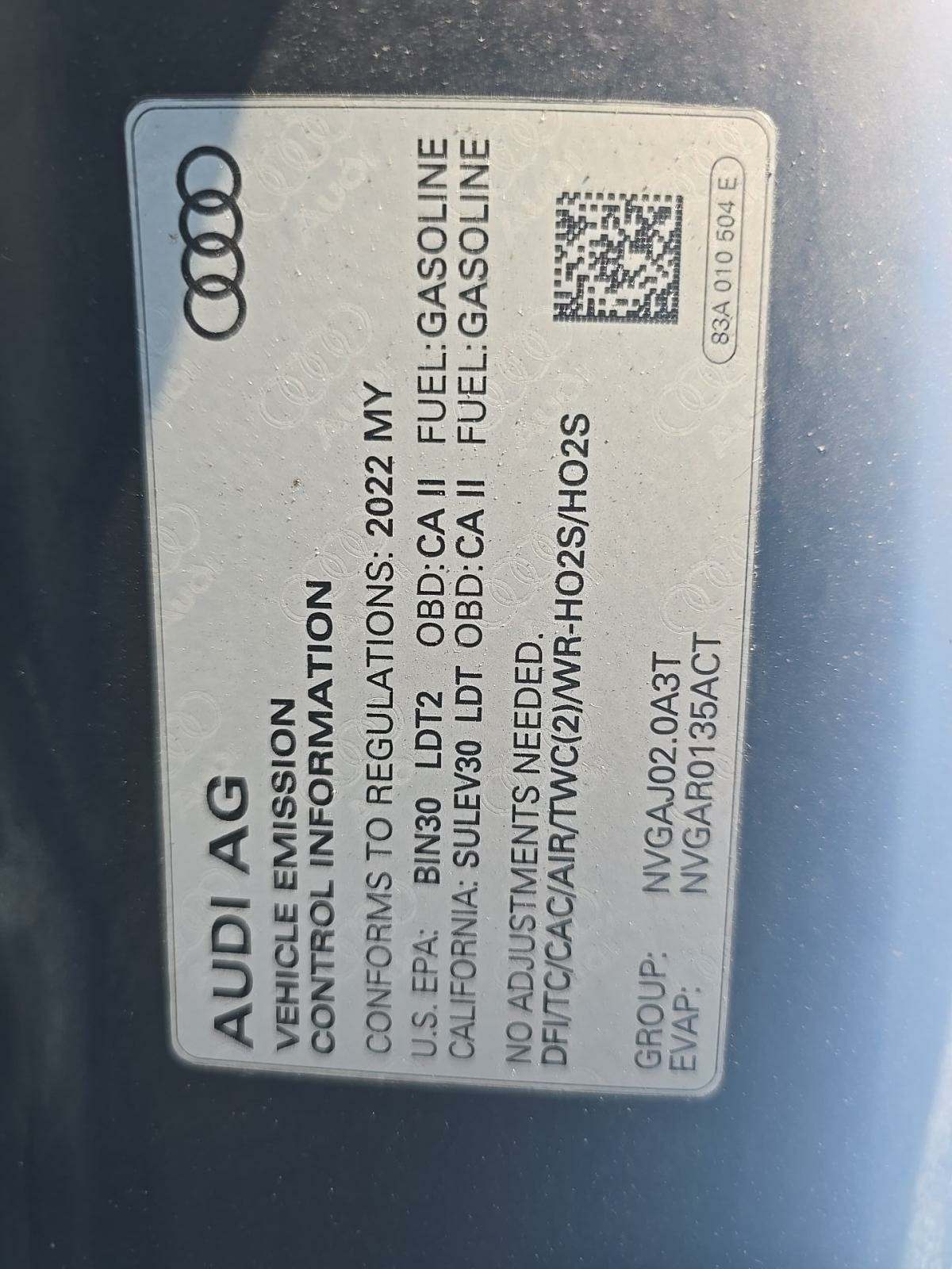 2022 Audi Q3 2.0T S line Premium Plus AWD