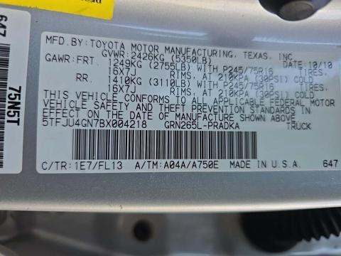 2011 Toyota Tacoma PreRunner RWD
