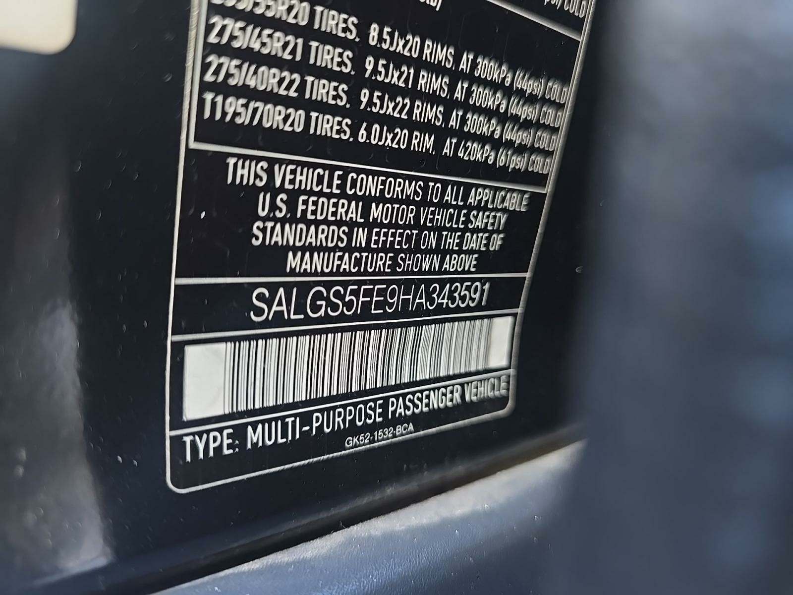 2017 Land Rover Range Rover Supercharged LWB AWD