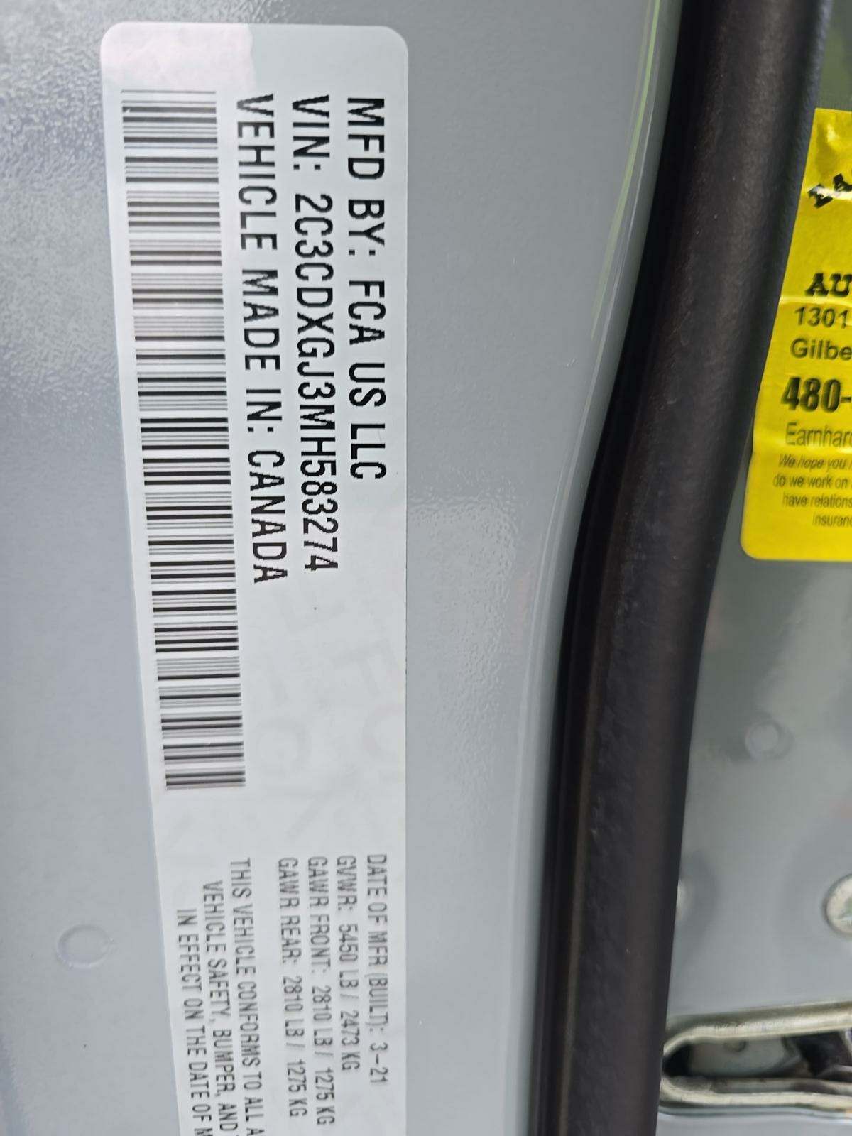 2021 Dodge Charger Scat Pack Widebody RWD