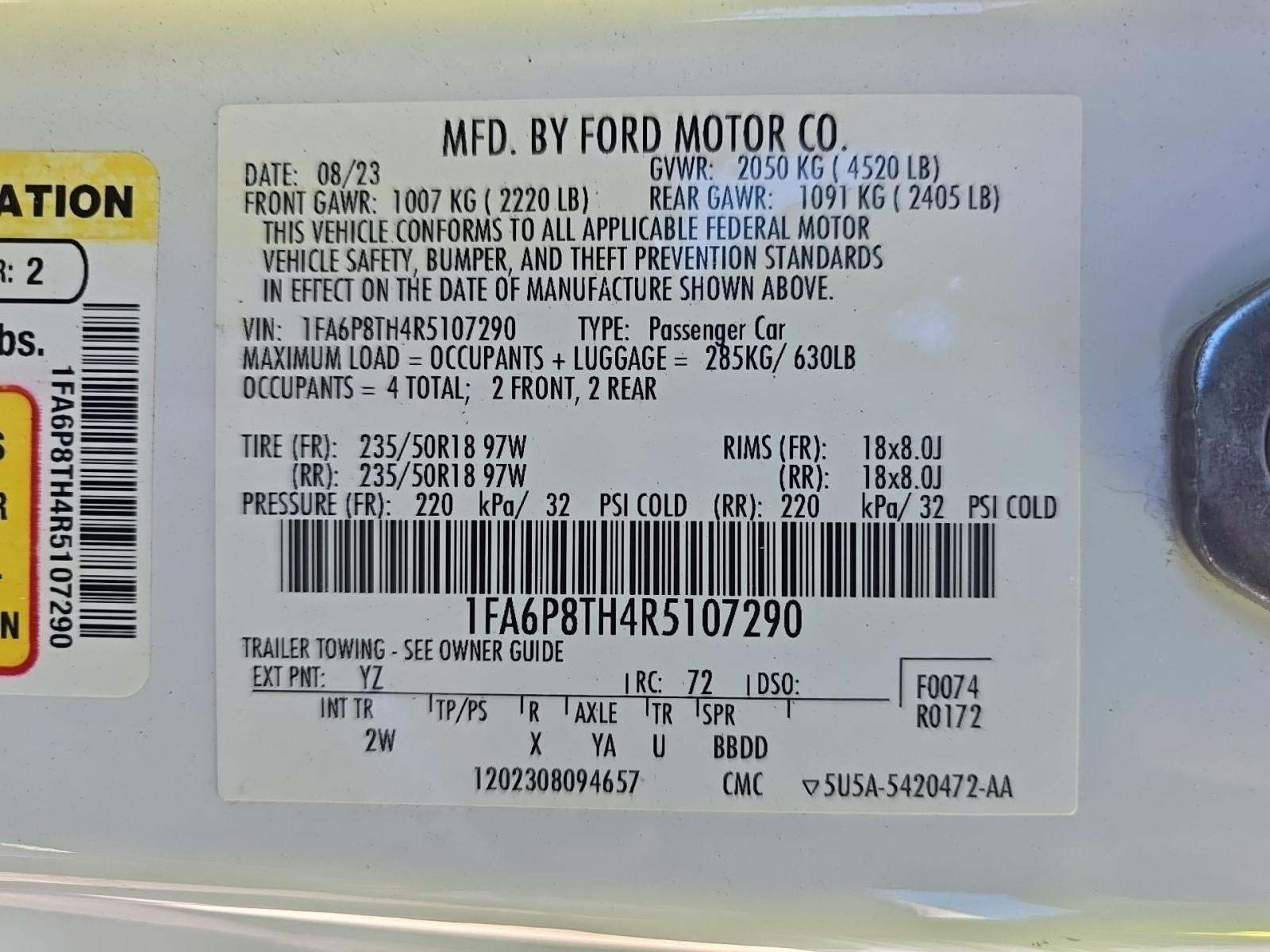 2024 Ford Mustang EcoBoost RWD