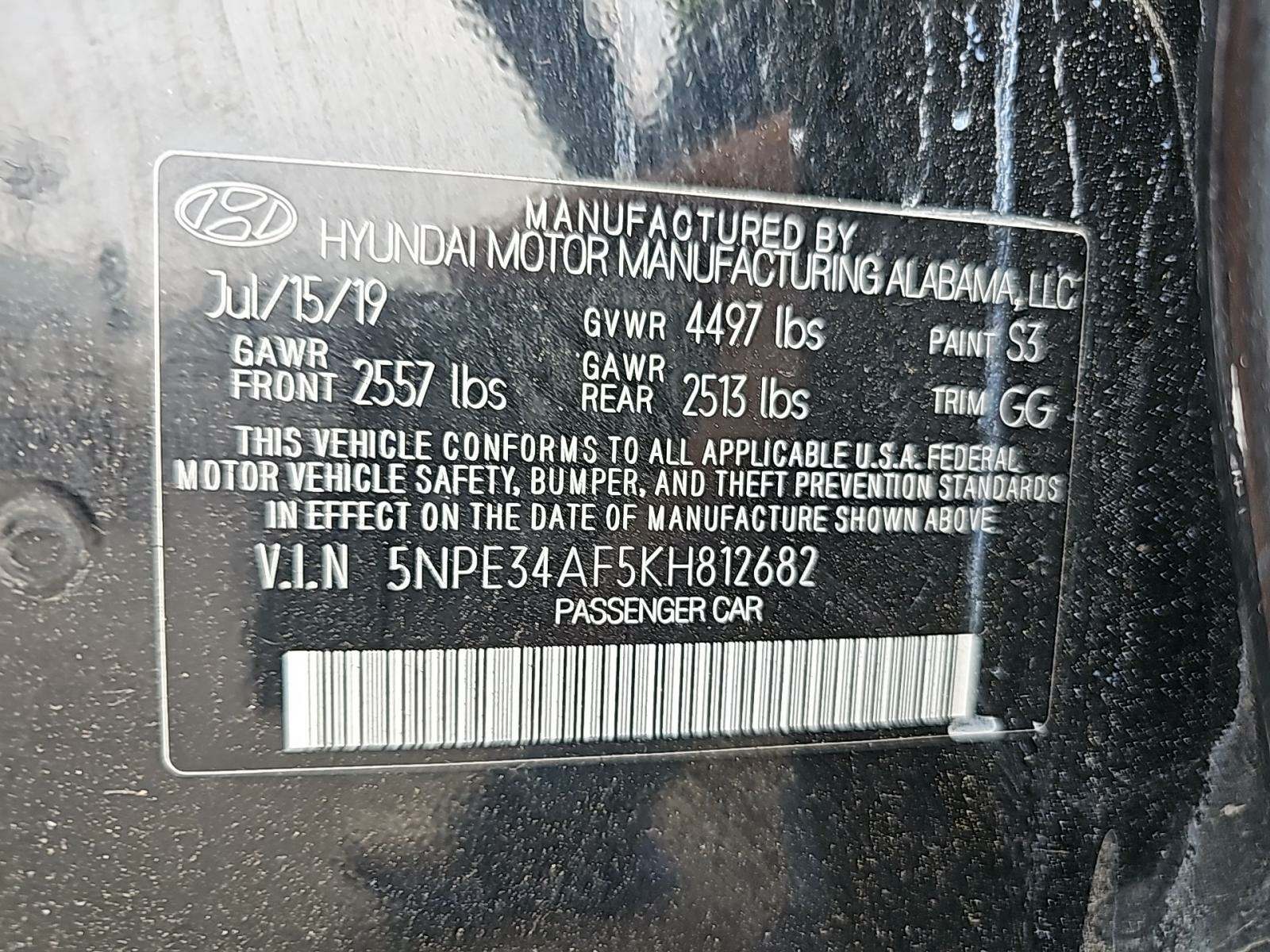 2019 Hyundai Sonata Limited FWD