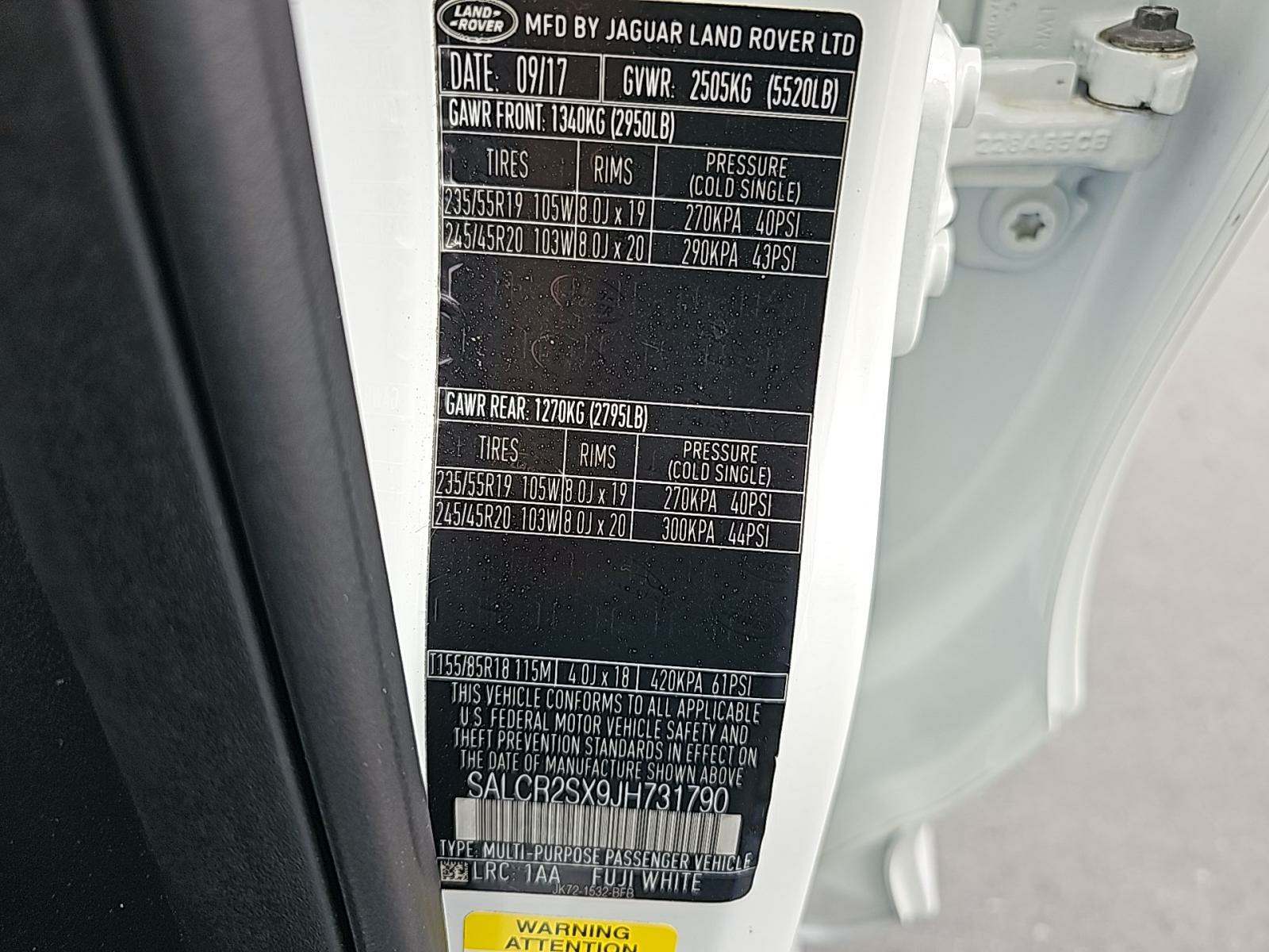 2018 Land Rover Discovery Sport HSE AWD