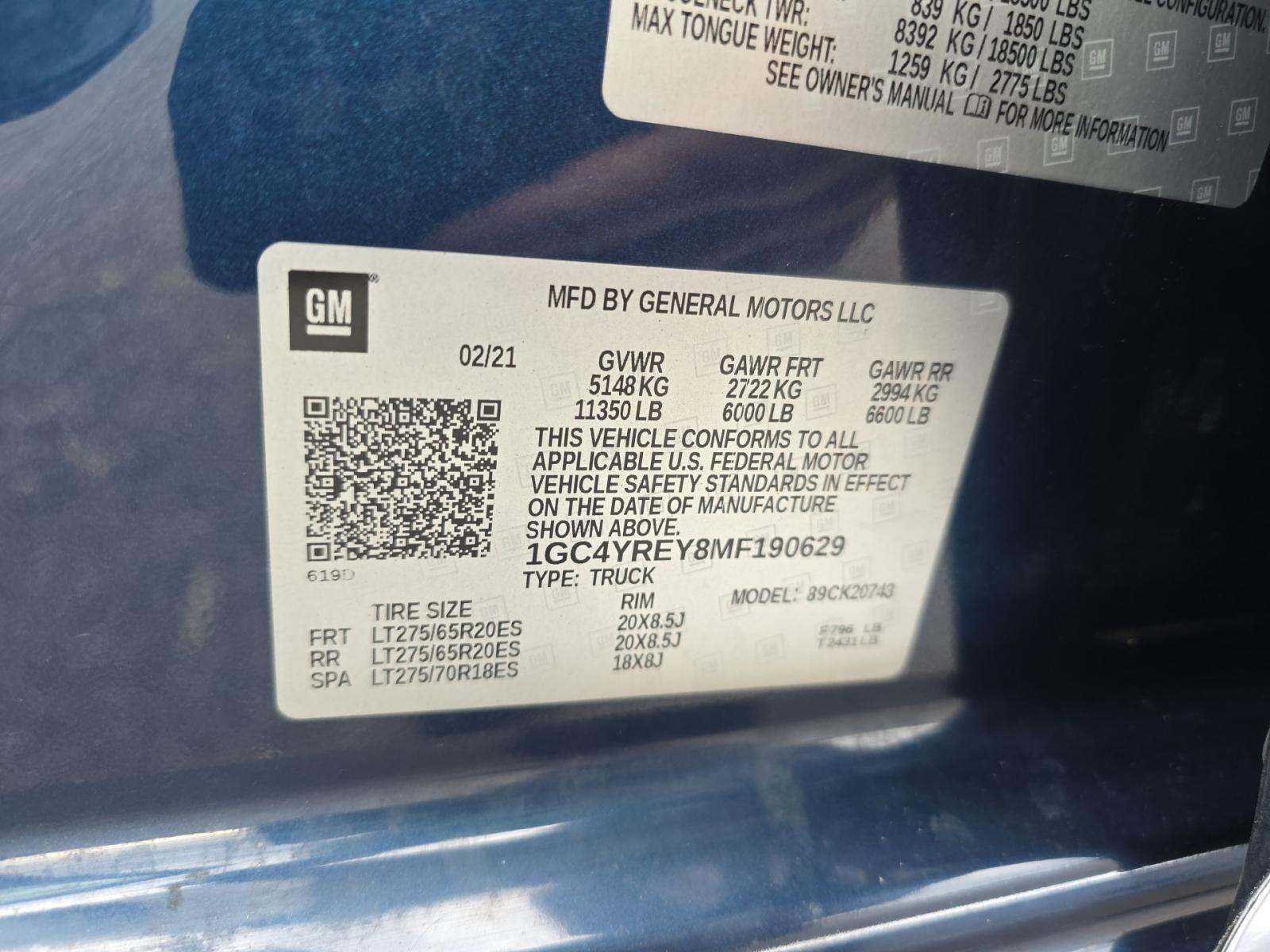 2021 Chevrolet Silverado 2500HD High Country AWD