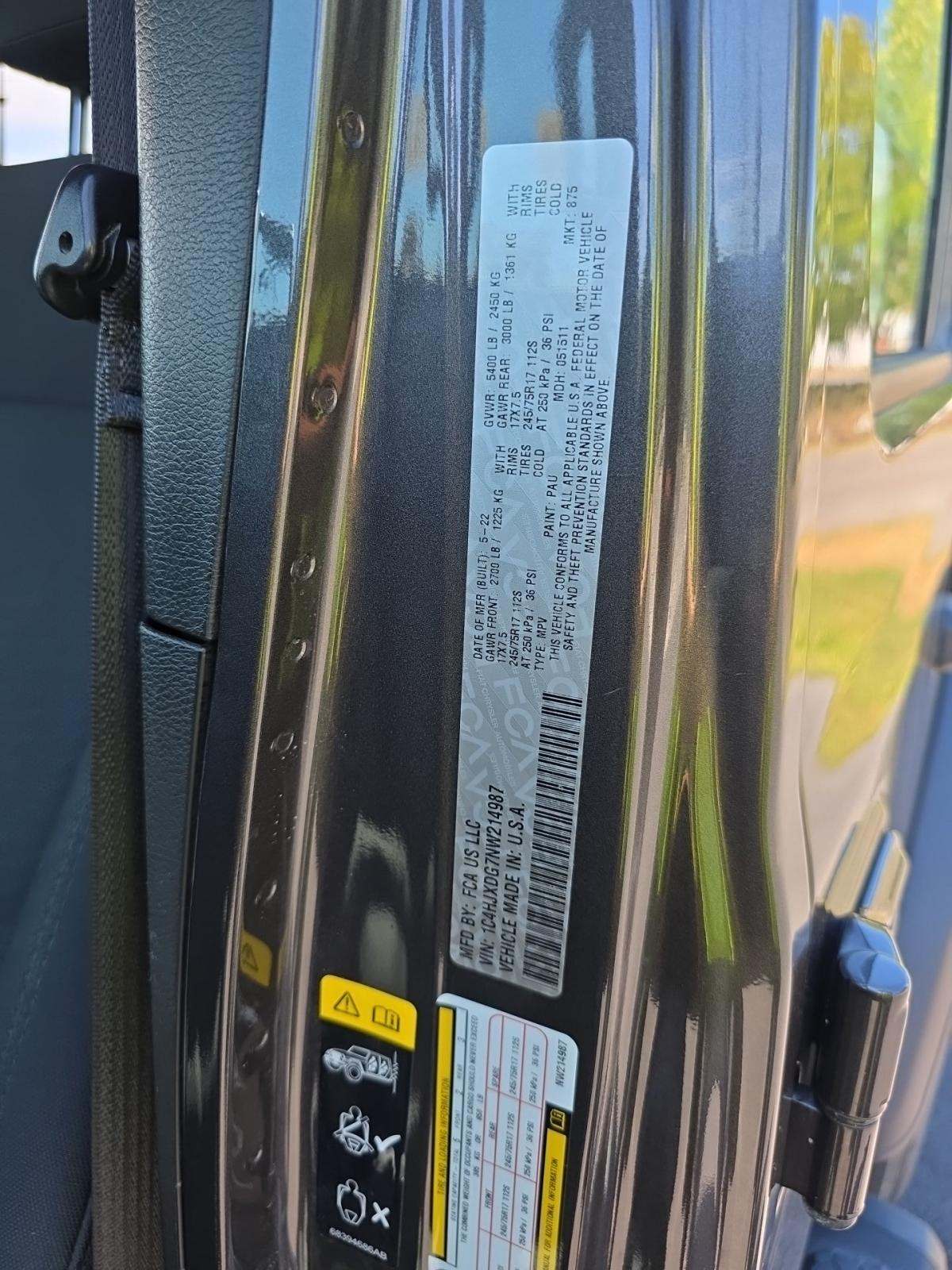 2022 Jeep Wrangler Unlimited Sport AWD