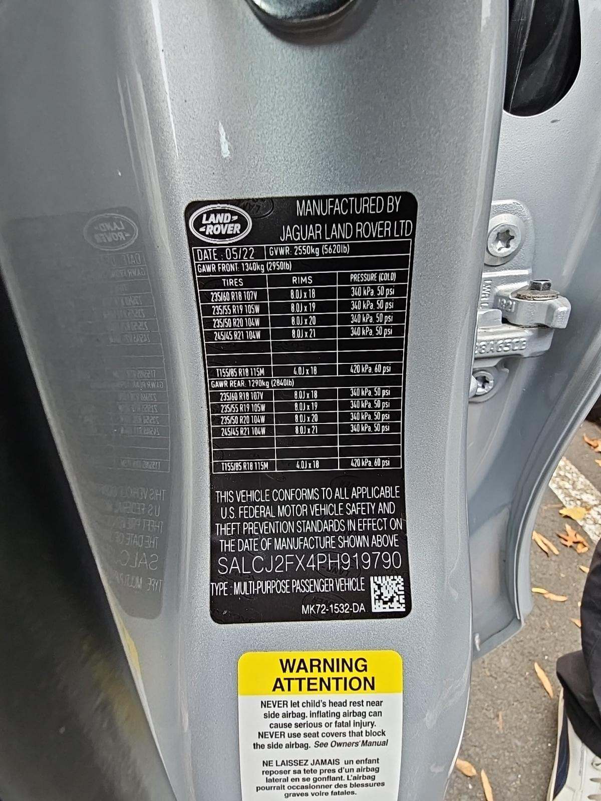 2023 Land Rover Discovery Sport S AWD