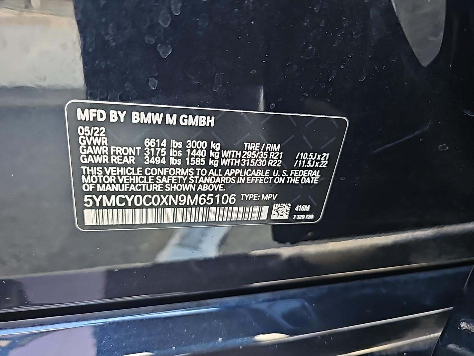 2022 BMW X6 M Base AWD