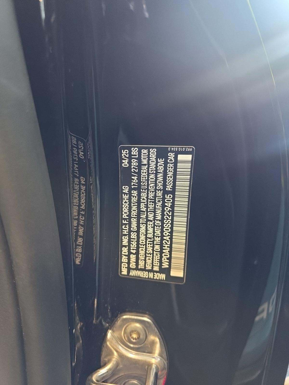 2025 Porsche 911 Carrera S RWD