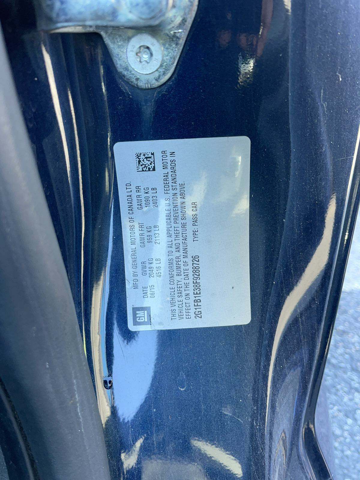 2015 Chevrolet Camaro LS RWD