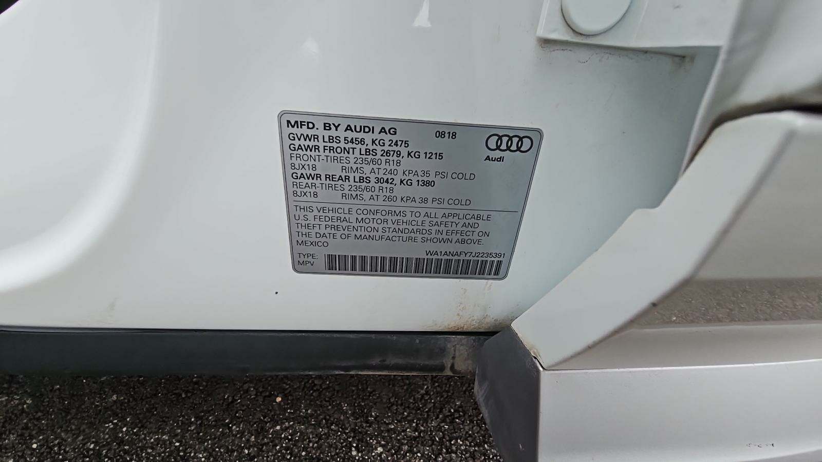 2018 Audi Q5 Tech Premium AWD