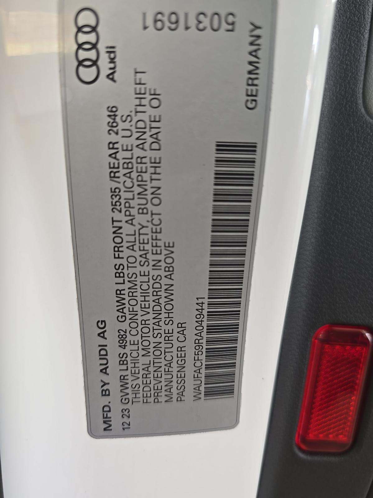 2024 Audi A5 S Line Premium Plus AWD