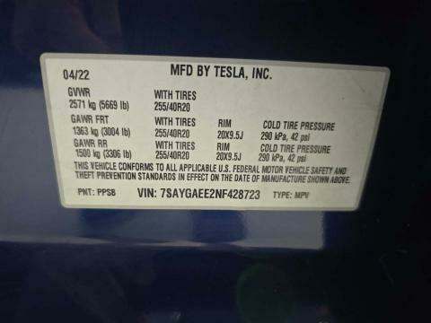 2022 Tesla Model Y Long Range AWD