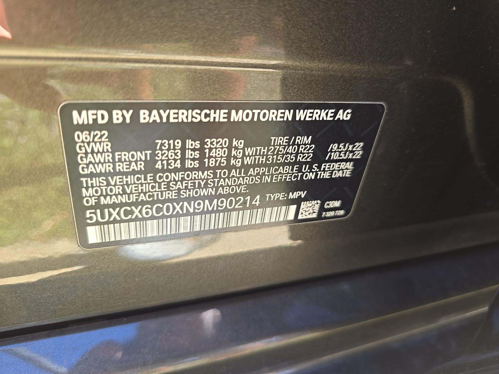 2022 BMW X7 M50i AWD