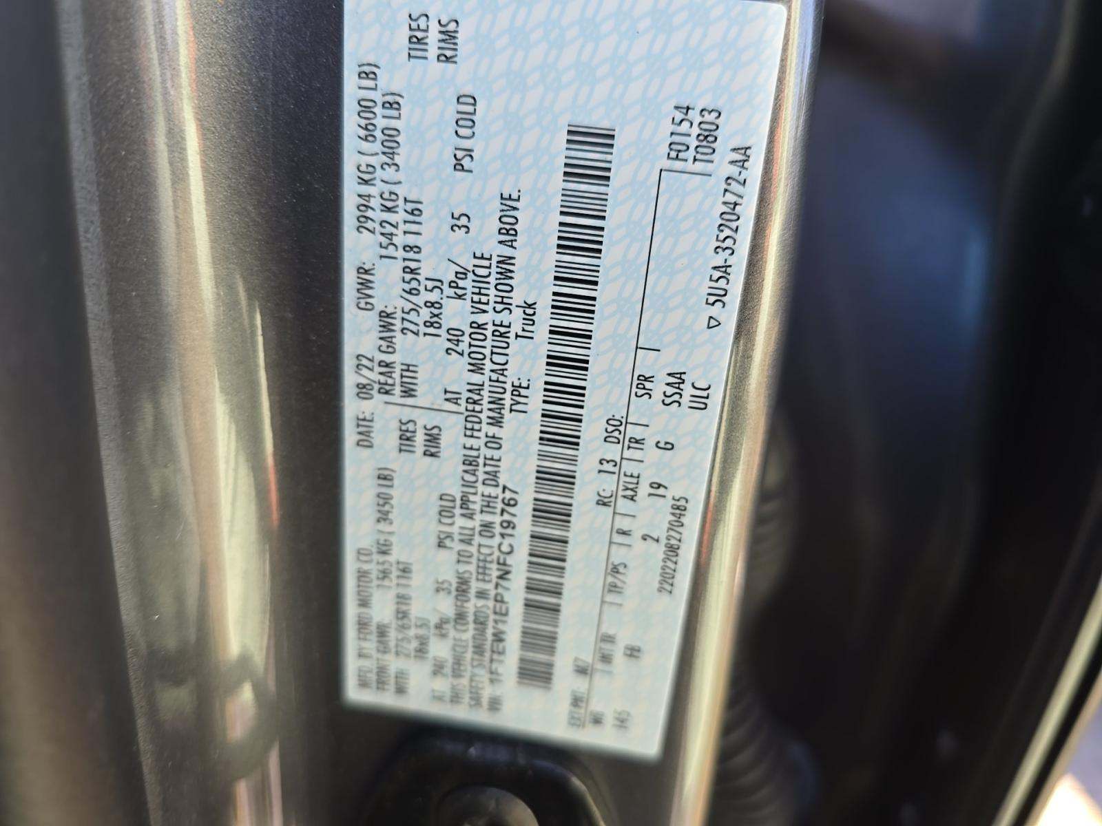 2022 Ford F-150 XLT AWD