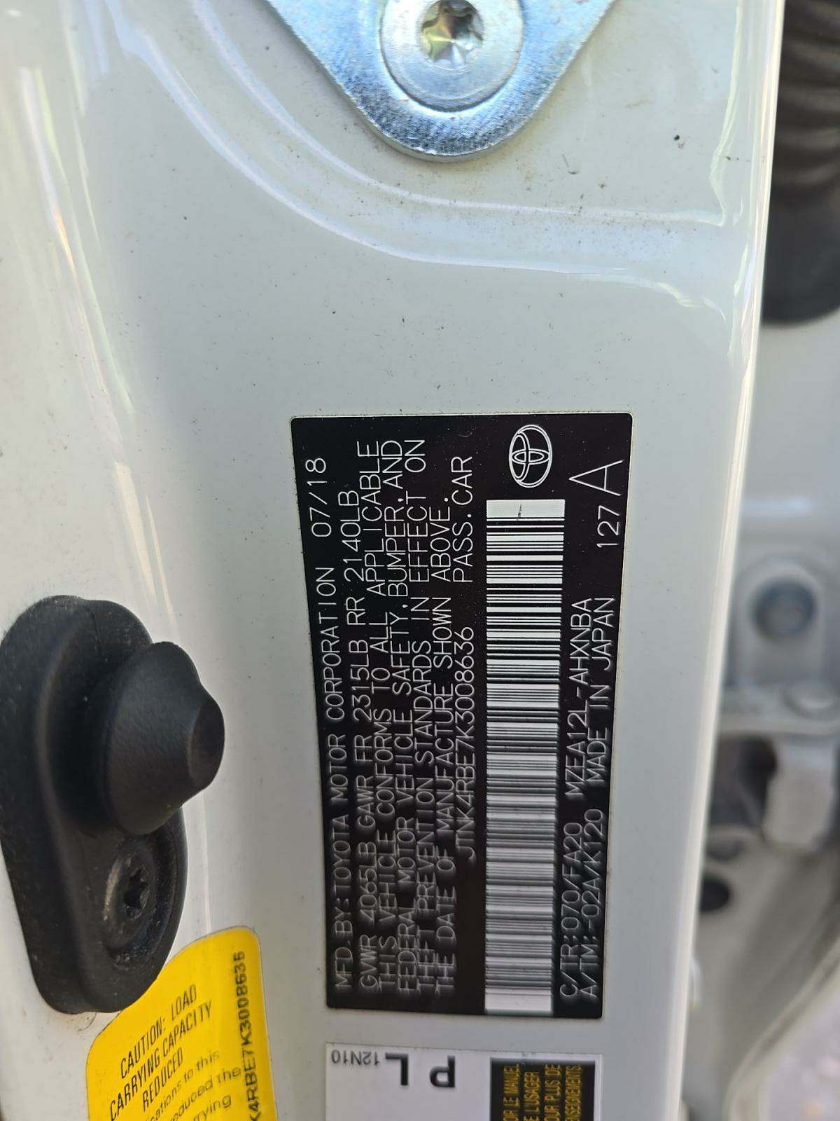 2019 Toyota Corolla SE FWD