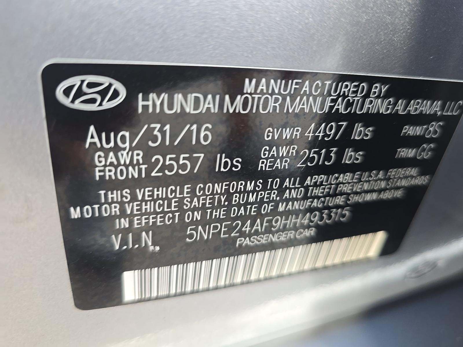 2017 Hyundai Sonata Base FWD