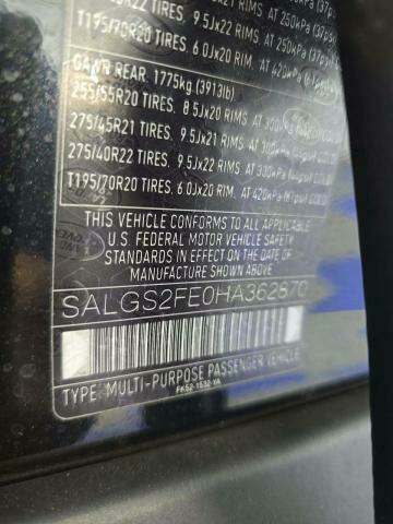 2017 Land Rover Range Rover Supercharged AWD