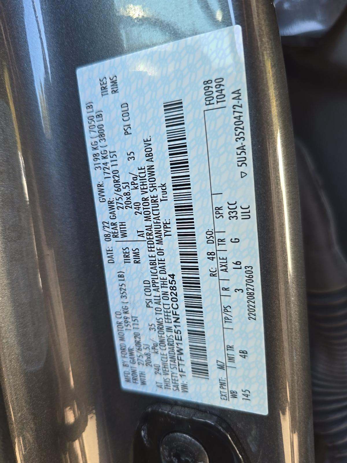 2022 Ford F-150 XLT AWD