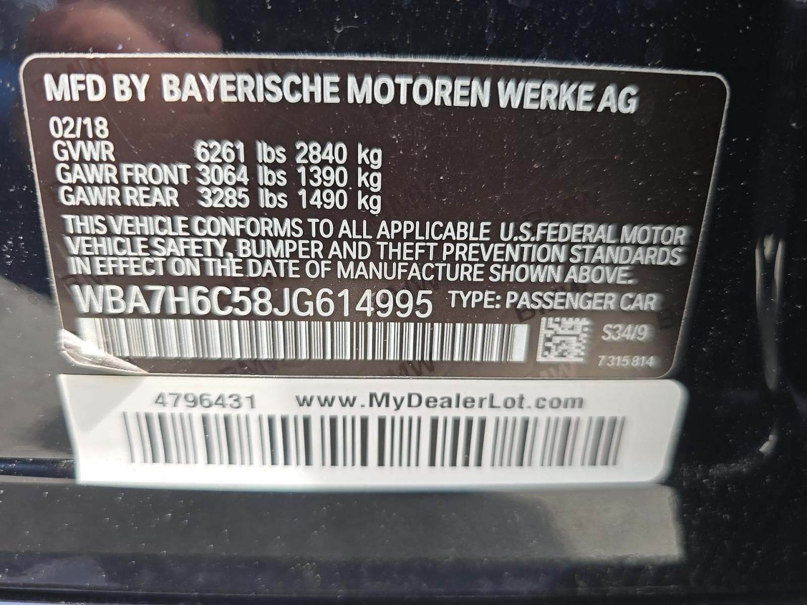 2018 BMW 7 Series M760i xDrive AWD