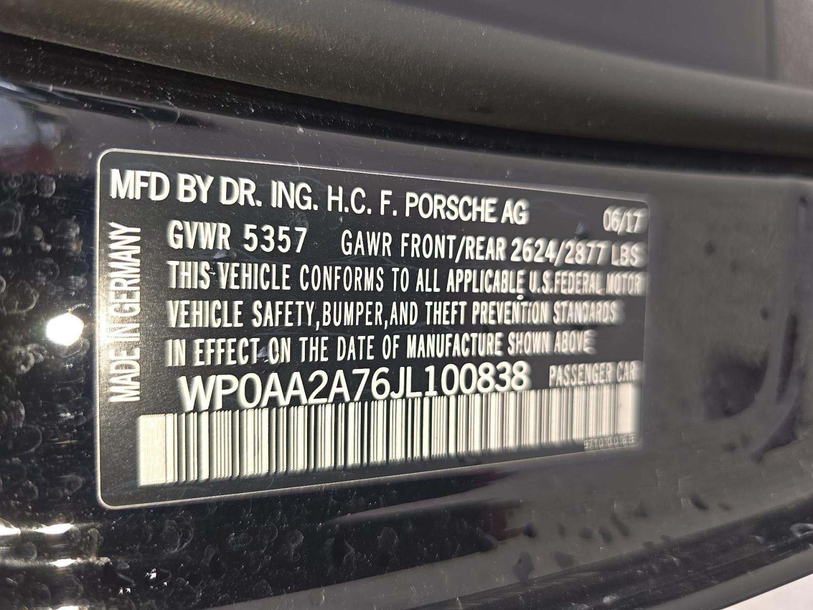 2018 Porsche Panamera 4 AWD