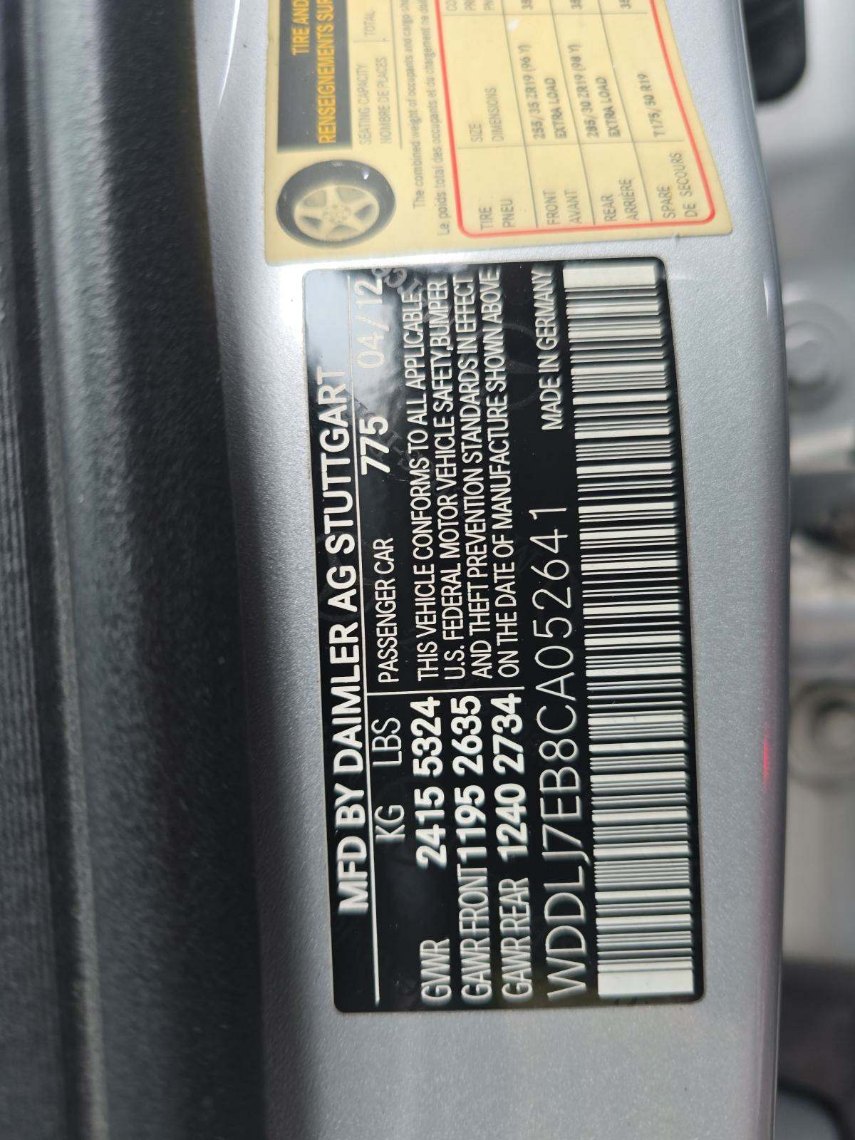 2012 Mercedes-Benz CLS-Class CLS 63 AMG RWD