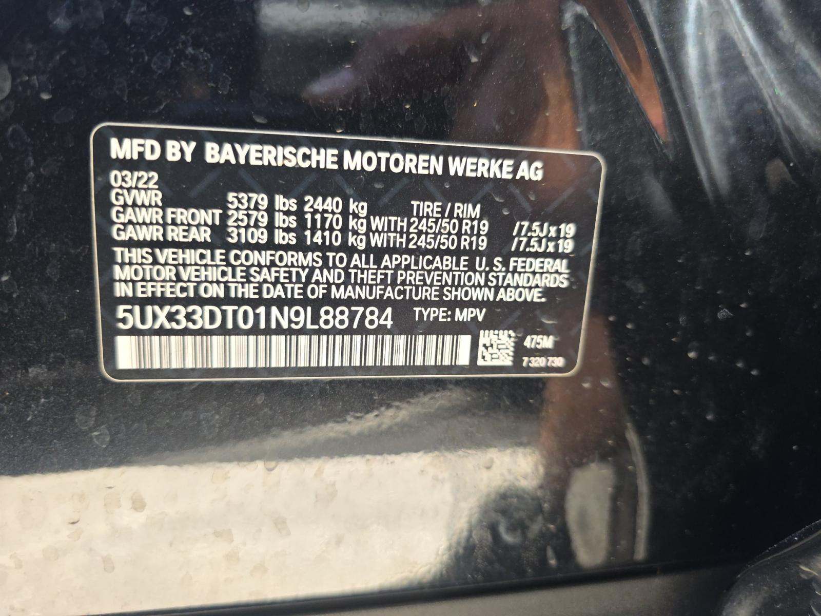 2022 BMW X4 xDrive30i AWD