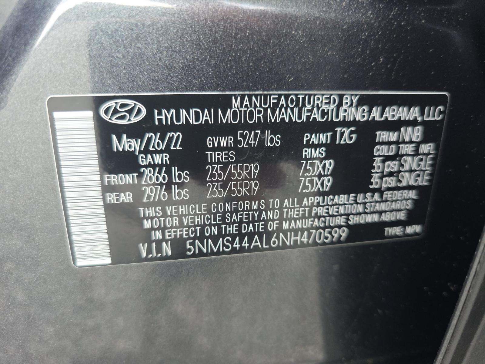 2022 Hyundai Santa Fe Limited FWD
