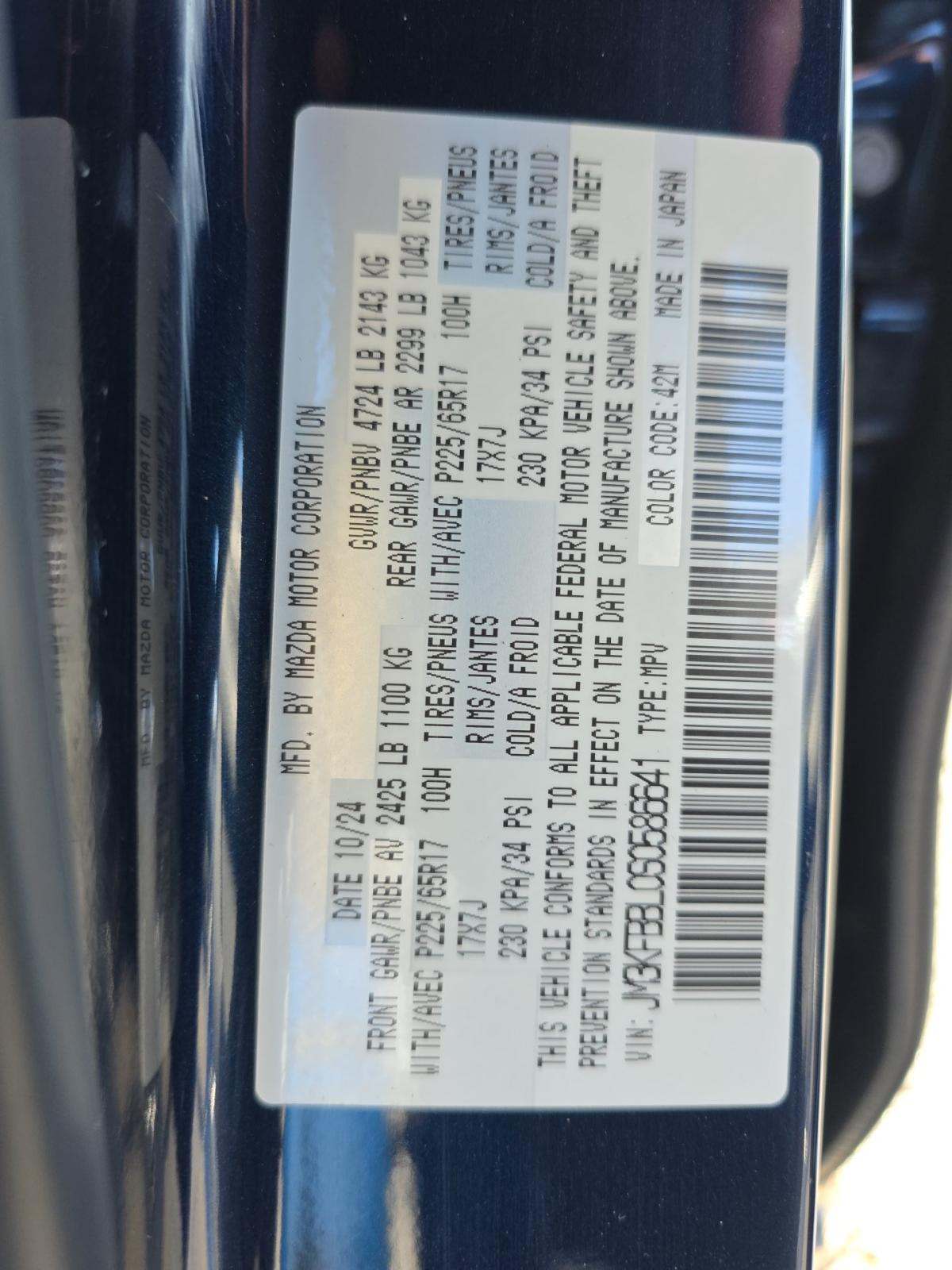 2025 MAZDA CX-5 2.5 S Select Package AWD