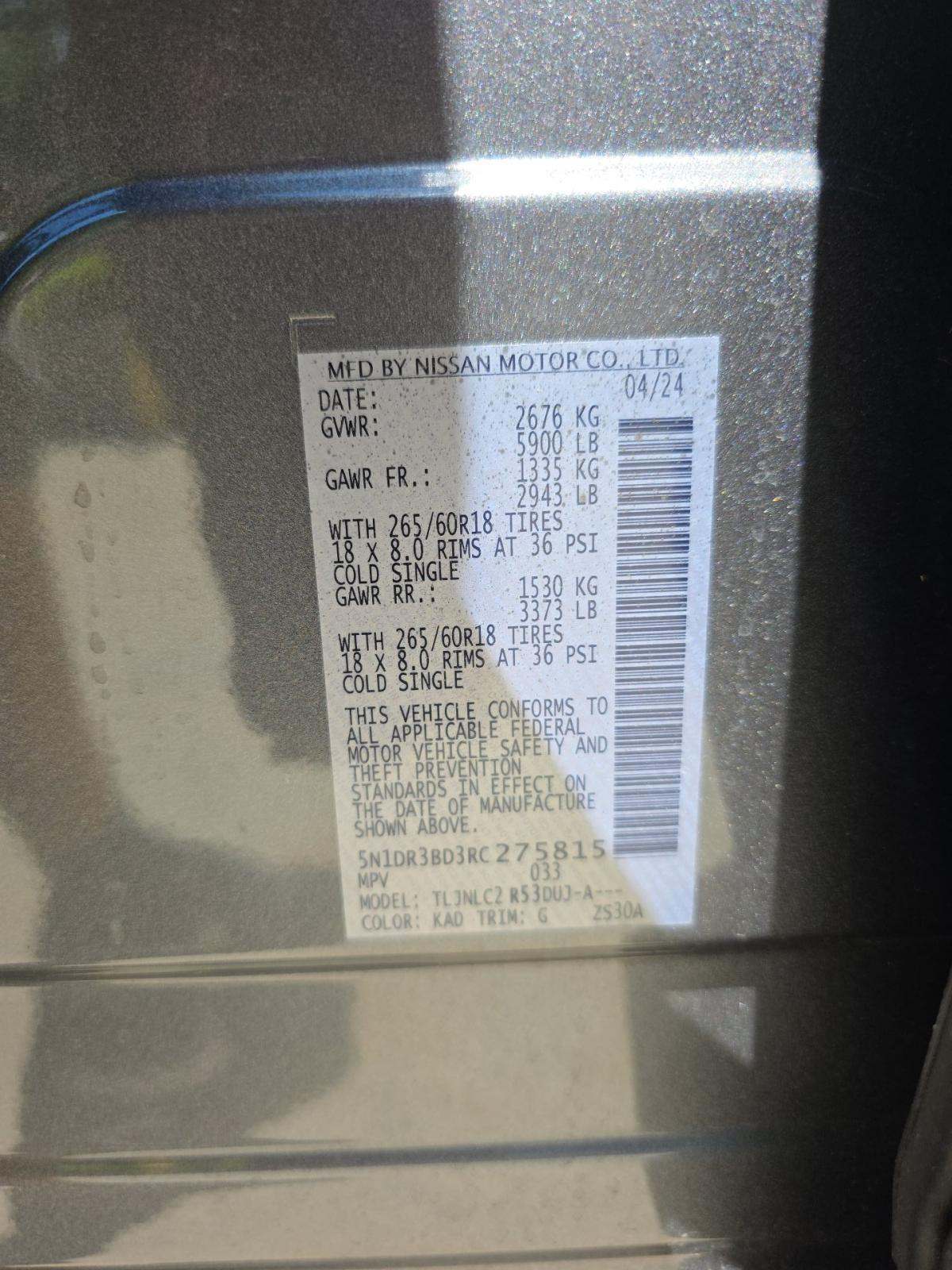 2024 Nissan Pathfinder Rock Creek AWD