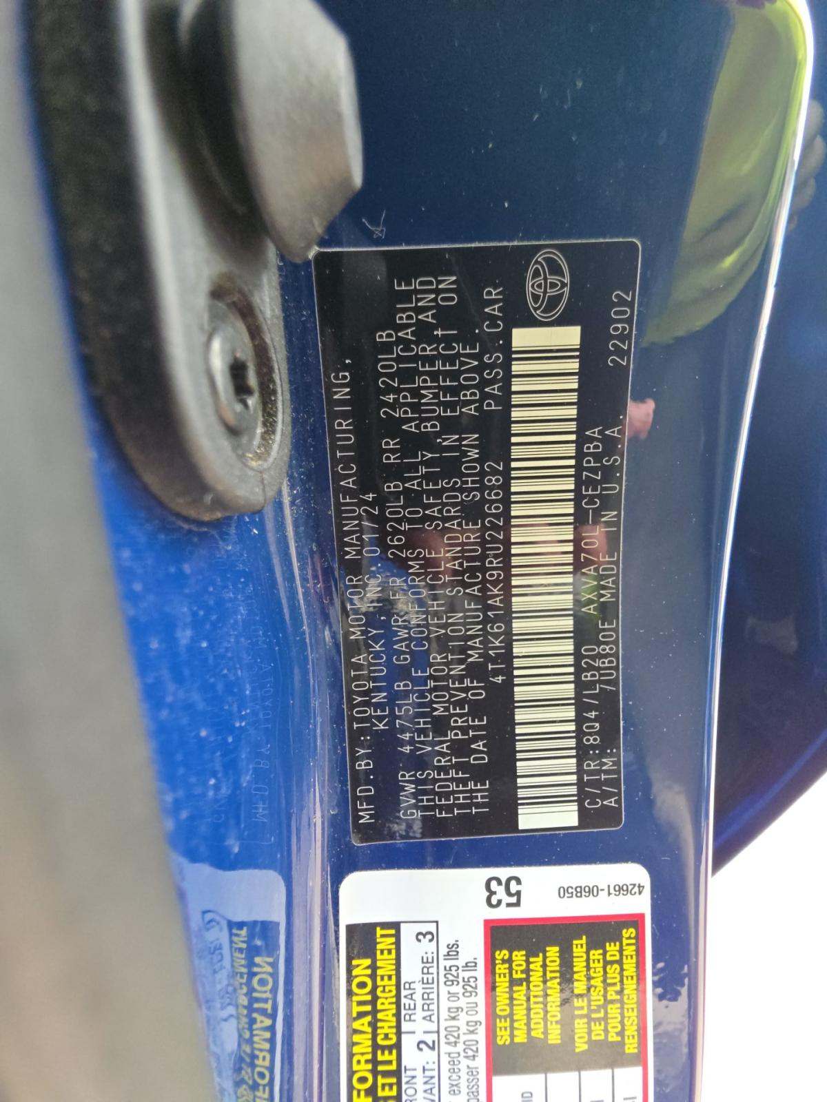 2024 Toyota Camry XSE FWD
