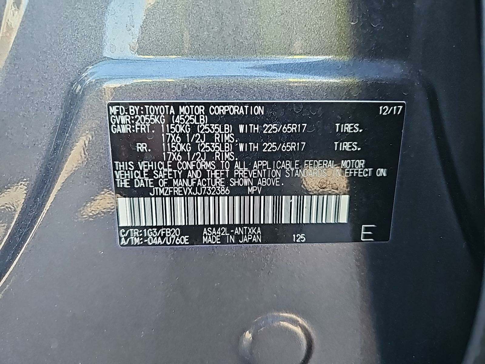 2018 Toyota RAV4 LE FWD