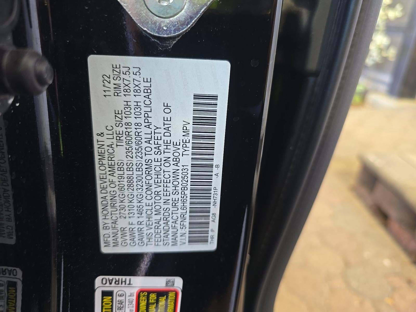 2023 Honda Odyssey EX-L FWD