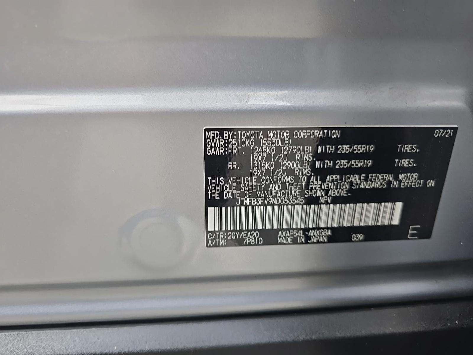 2021 Toyota RAV4 Prime XSE AWD