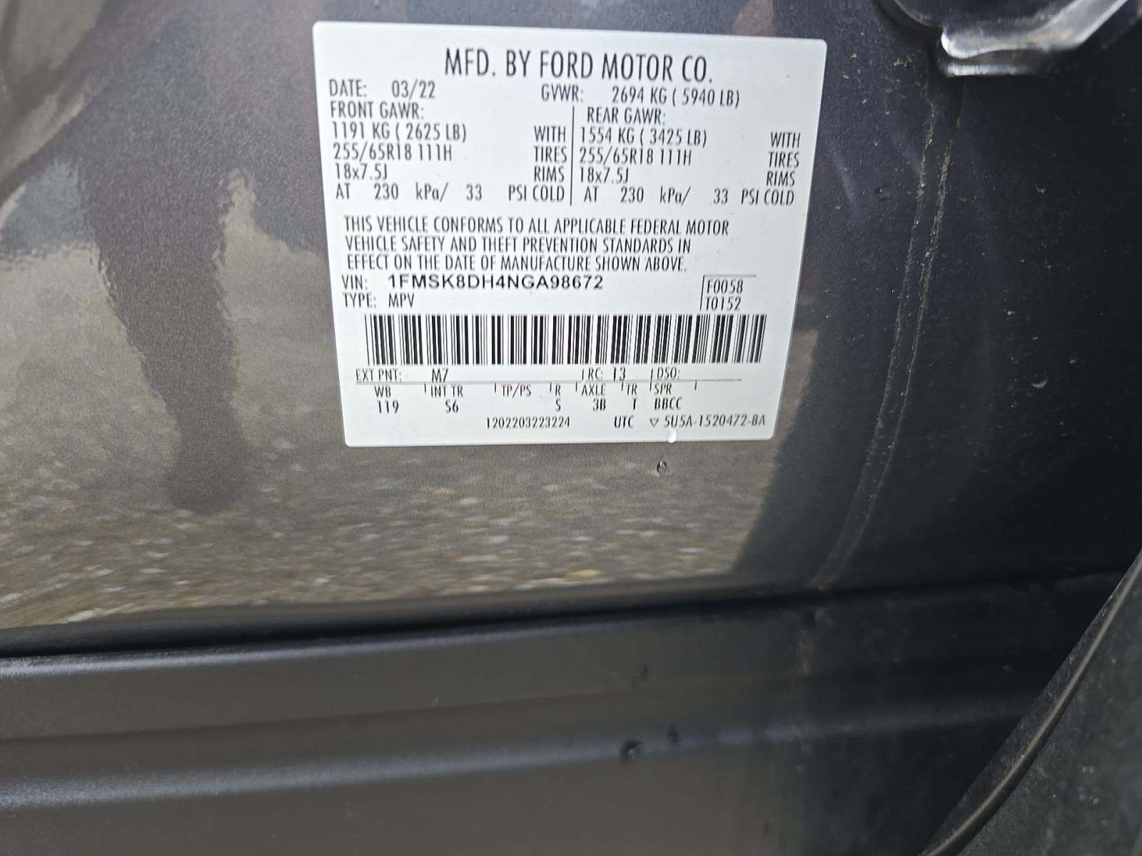 2022 Ford Explorer XLT AWD