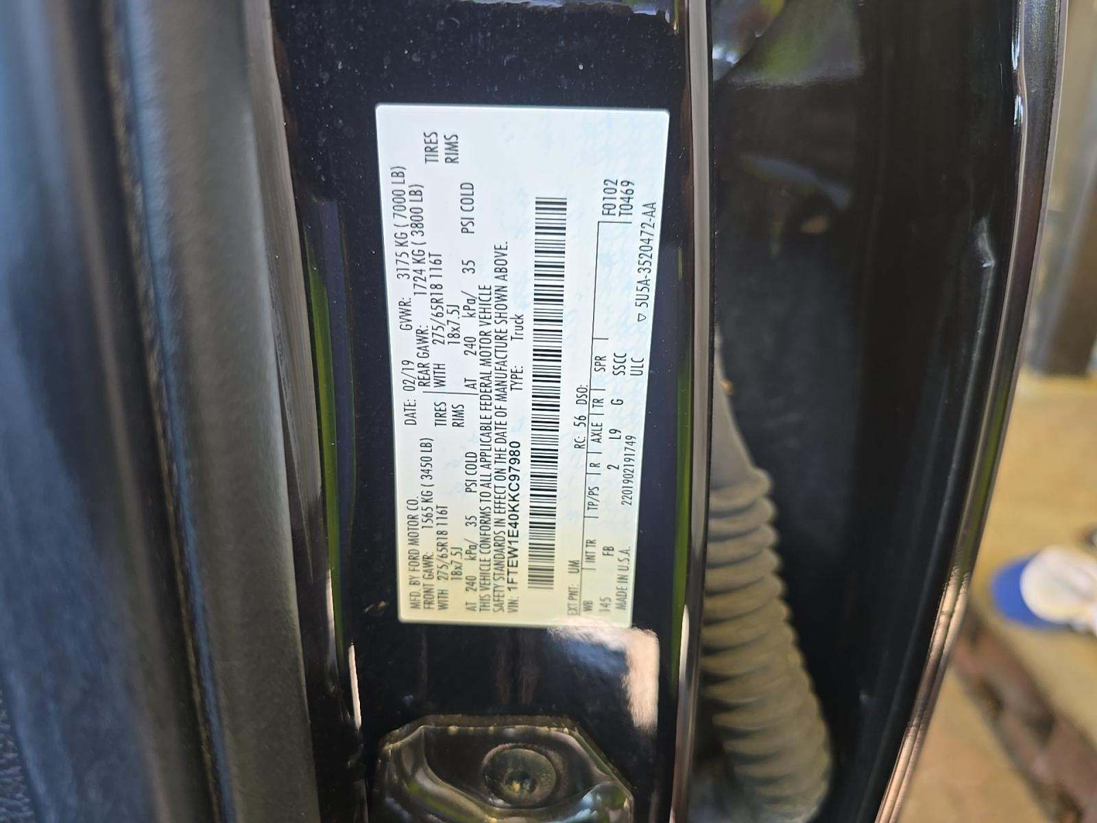 2019 Ford F-150 XLT AWD
