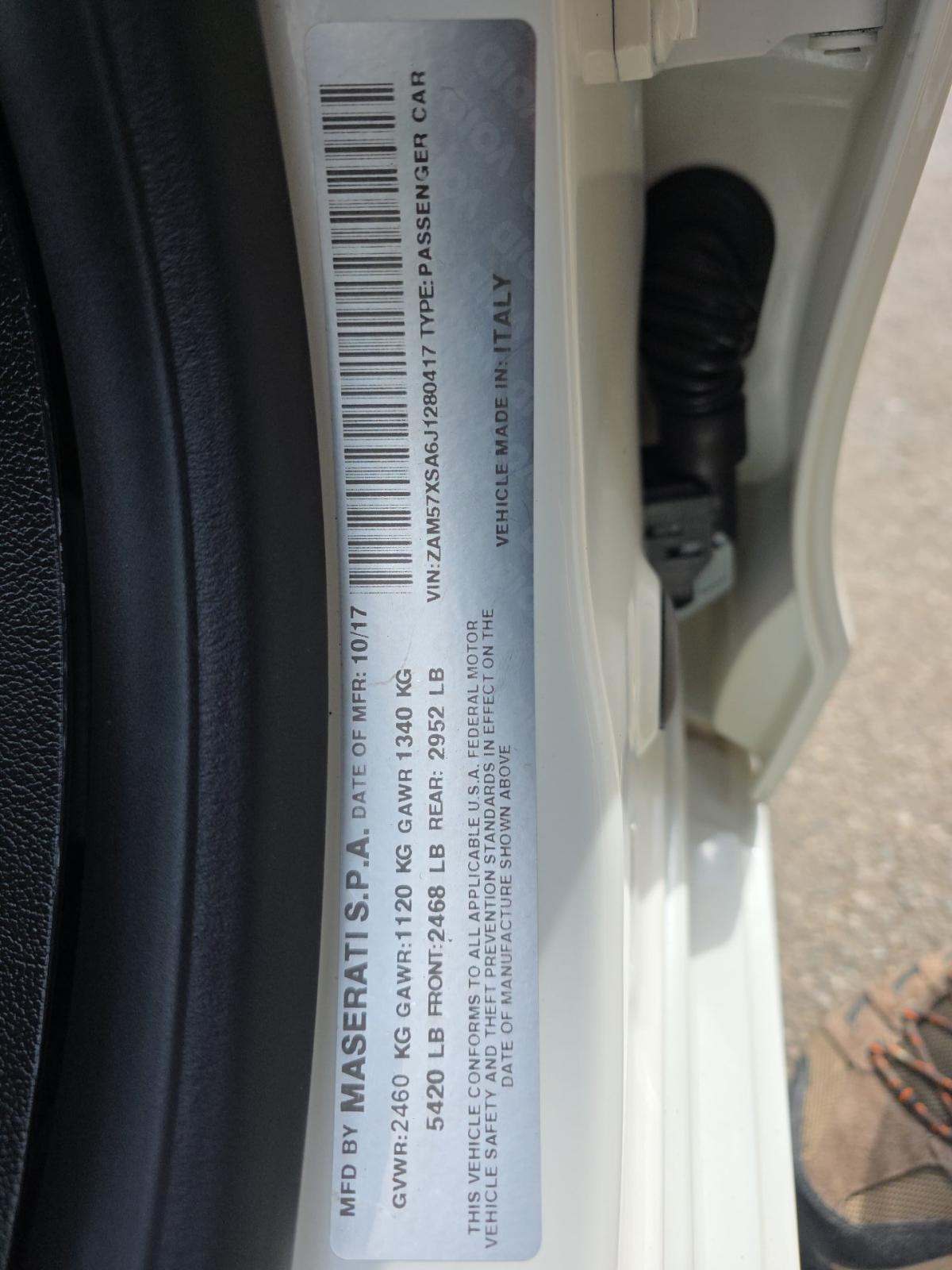 2018 Maserati Ghibli Base RWD