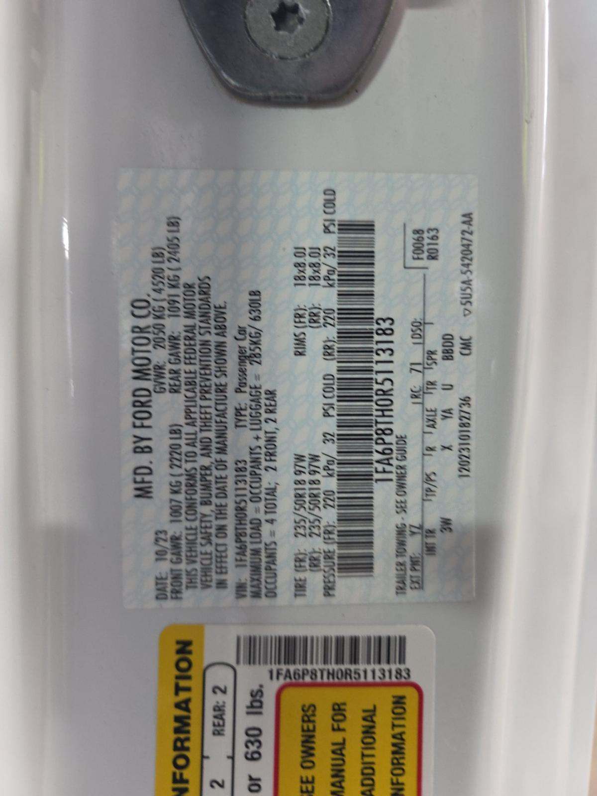 2024 Ford Mustang EcoBoost Premium RWD