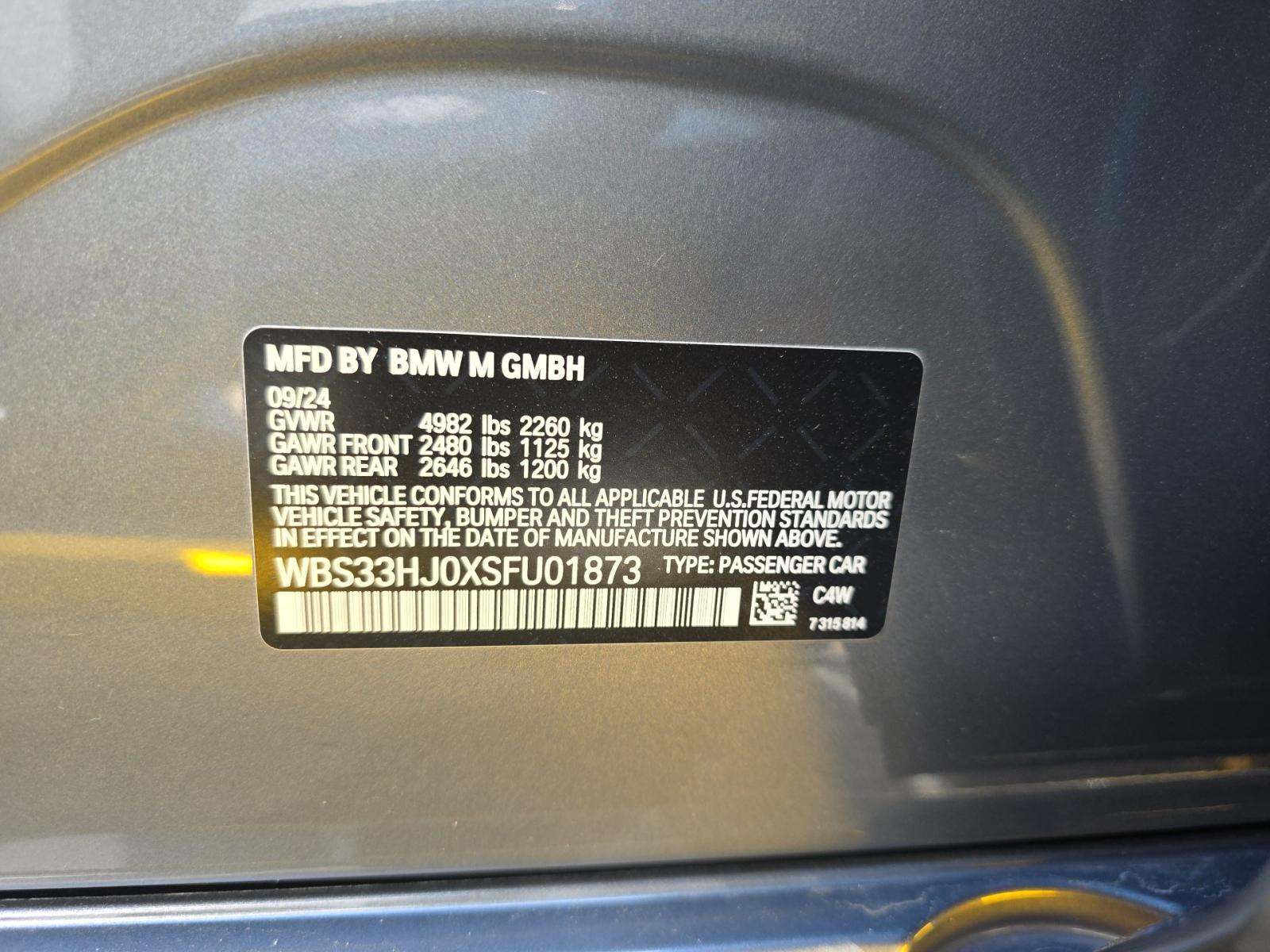 2025 BMW M3 Competition xDrive AWD