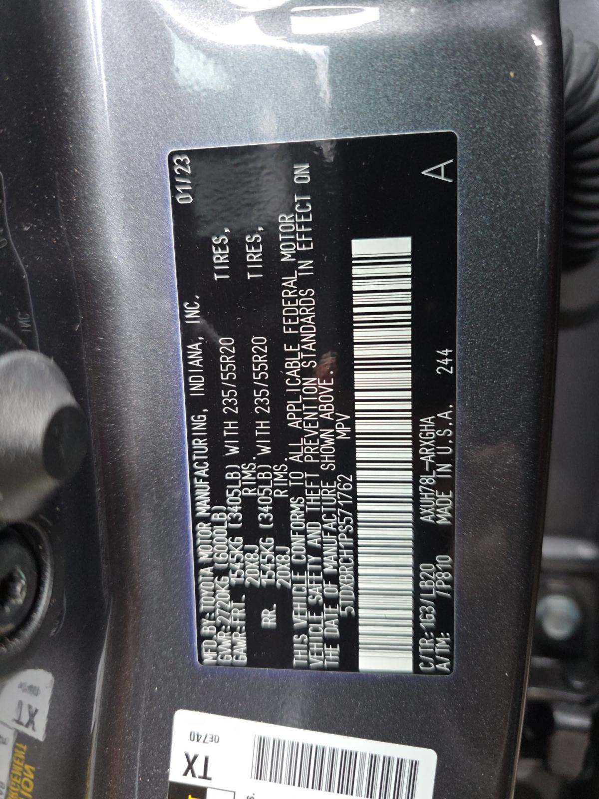 2023 Toyota Highlander Hybrid Limited AWD