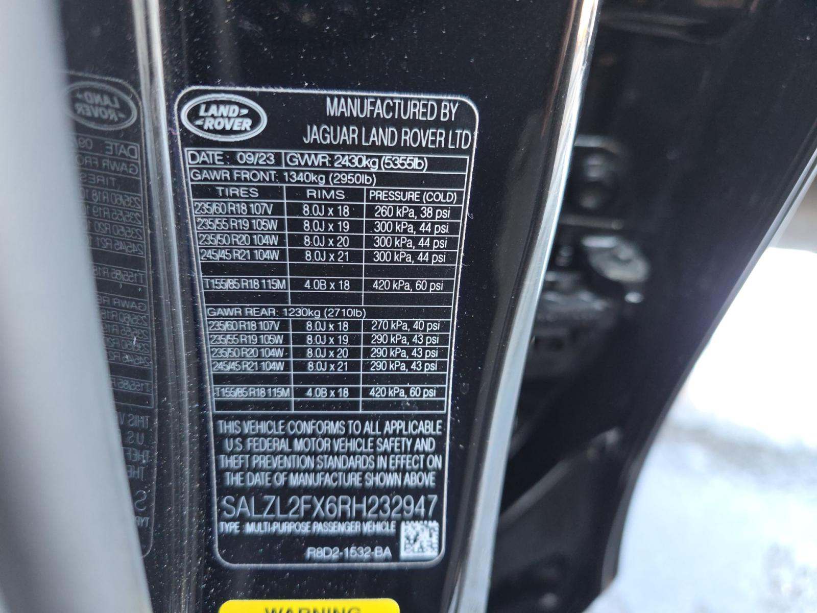 2024 Land Rover Range Rover Evoque Dynamic SE AWD