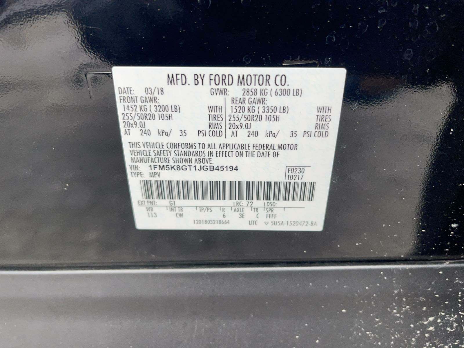 2018 Ford Explorer Sport AWD