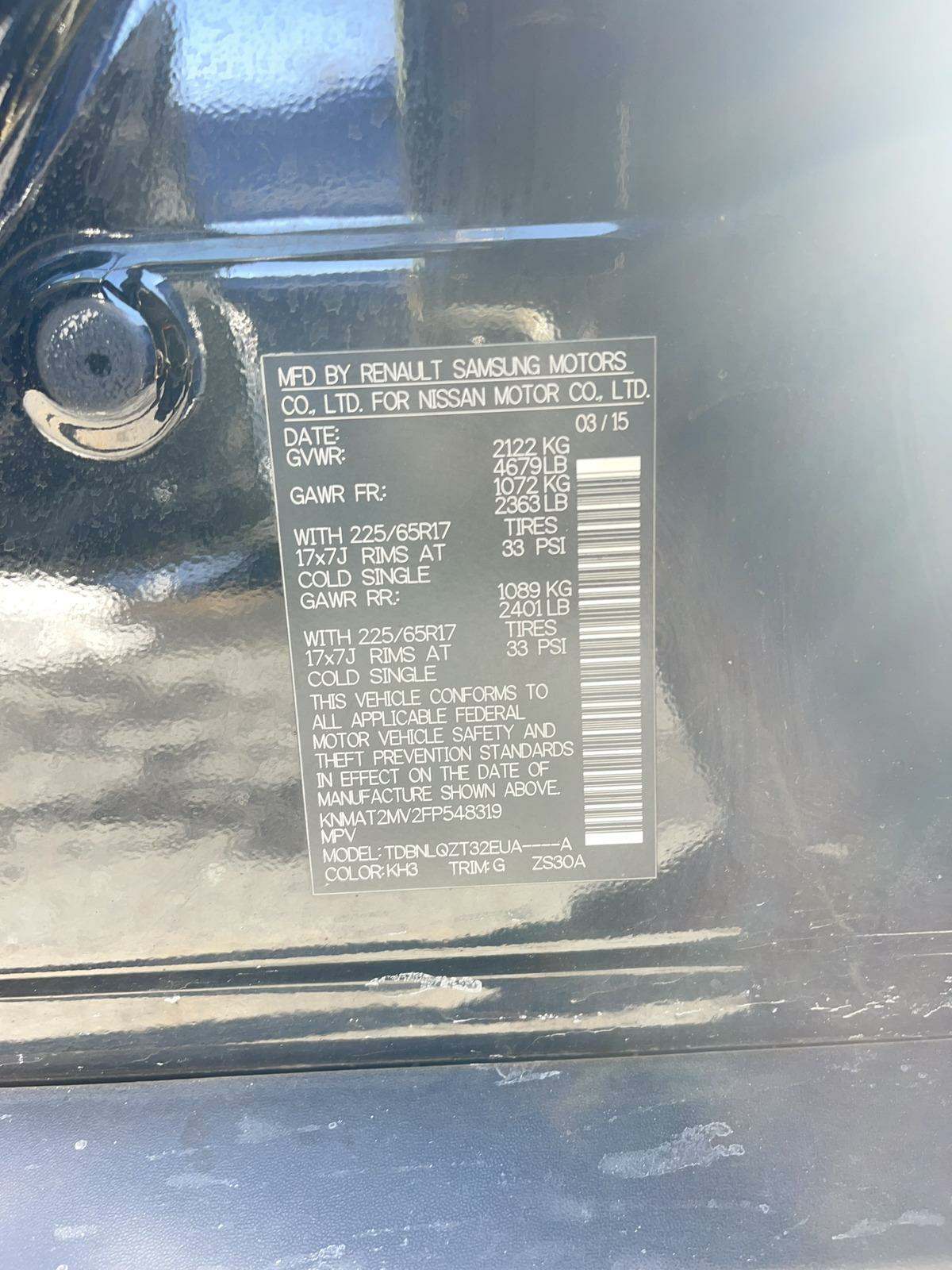 2015 Nissan Rogue SV AWD