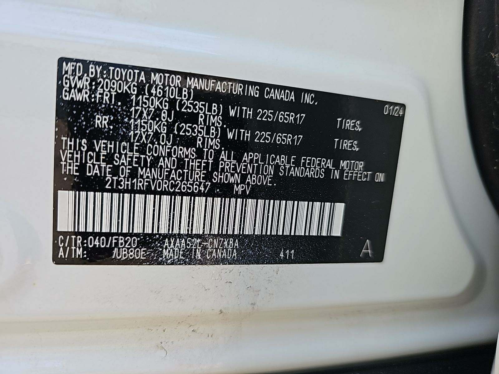 2024 Toyota RAV4 LE FWD