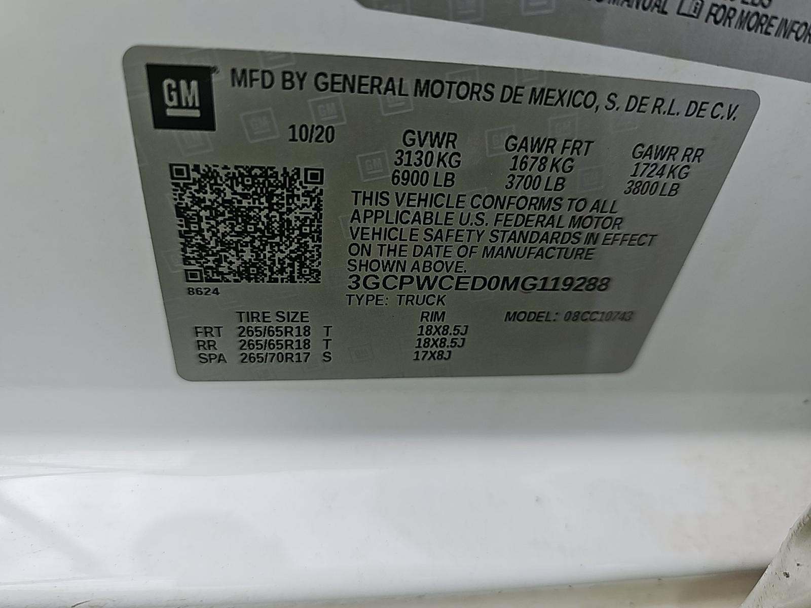 2021 Chevrolet Silverado 1500 LT RWD