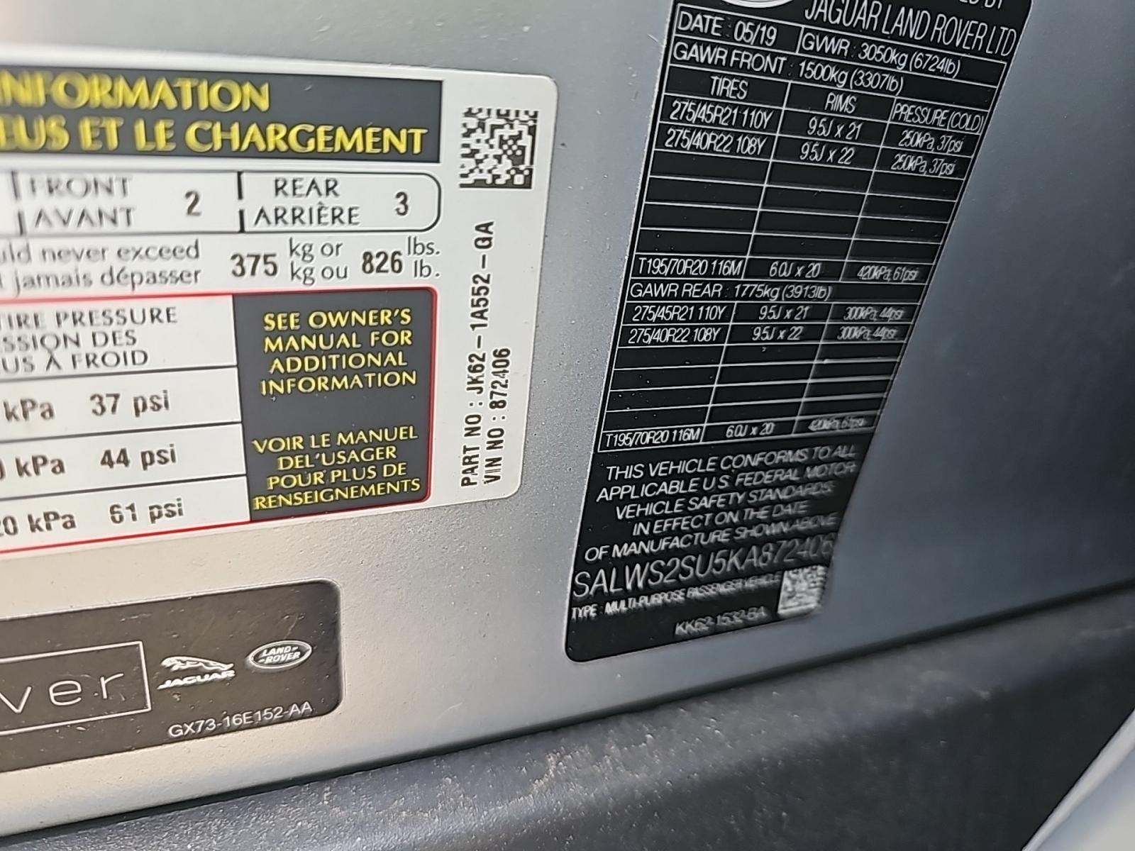 2019 Land Rover Range Rover Sport HST AWD