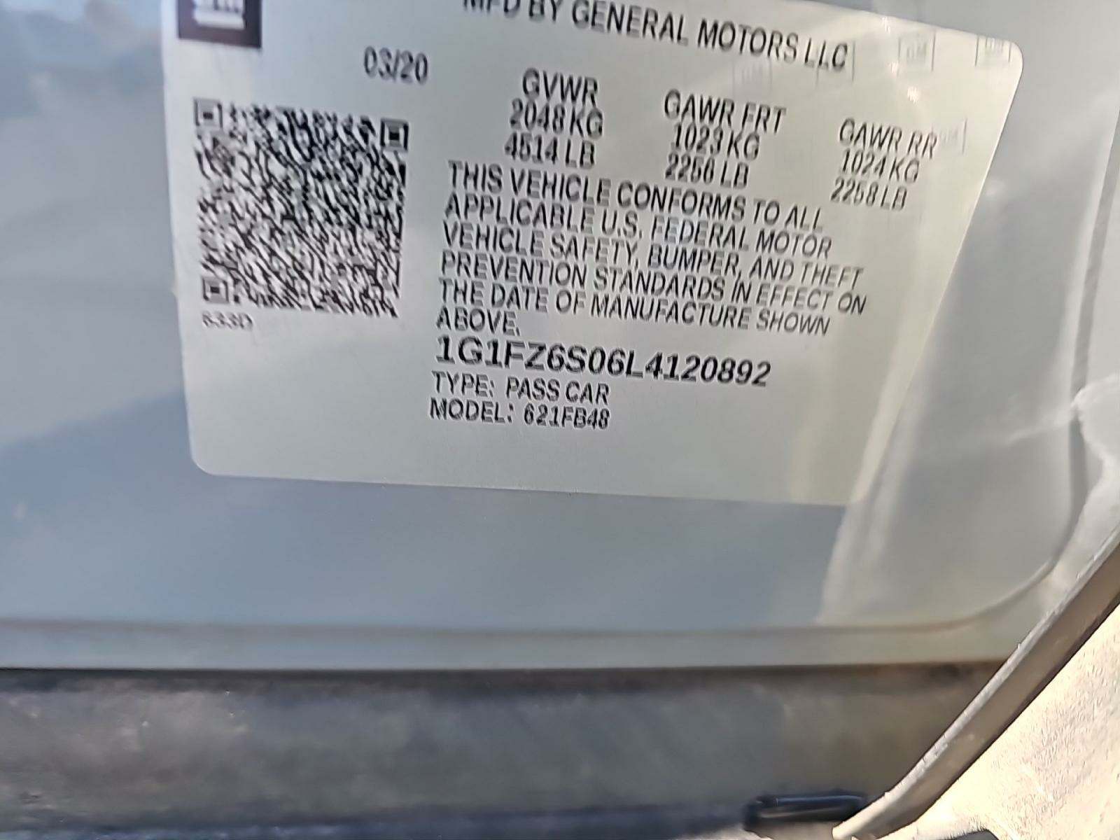 2020 Chevrolet Bolt EV Premier FWD