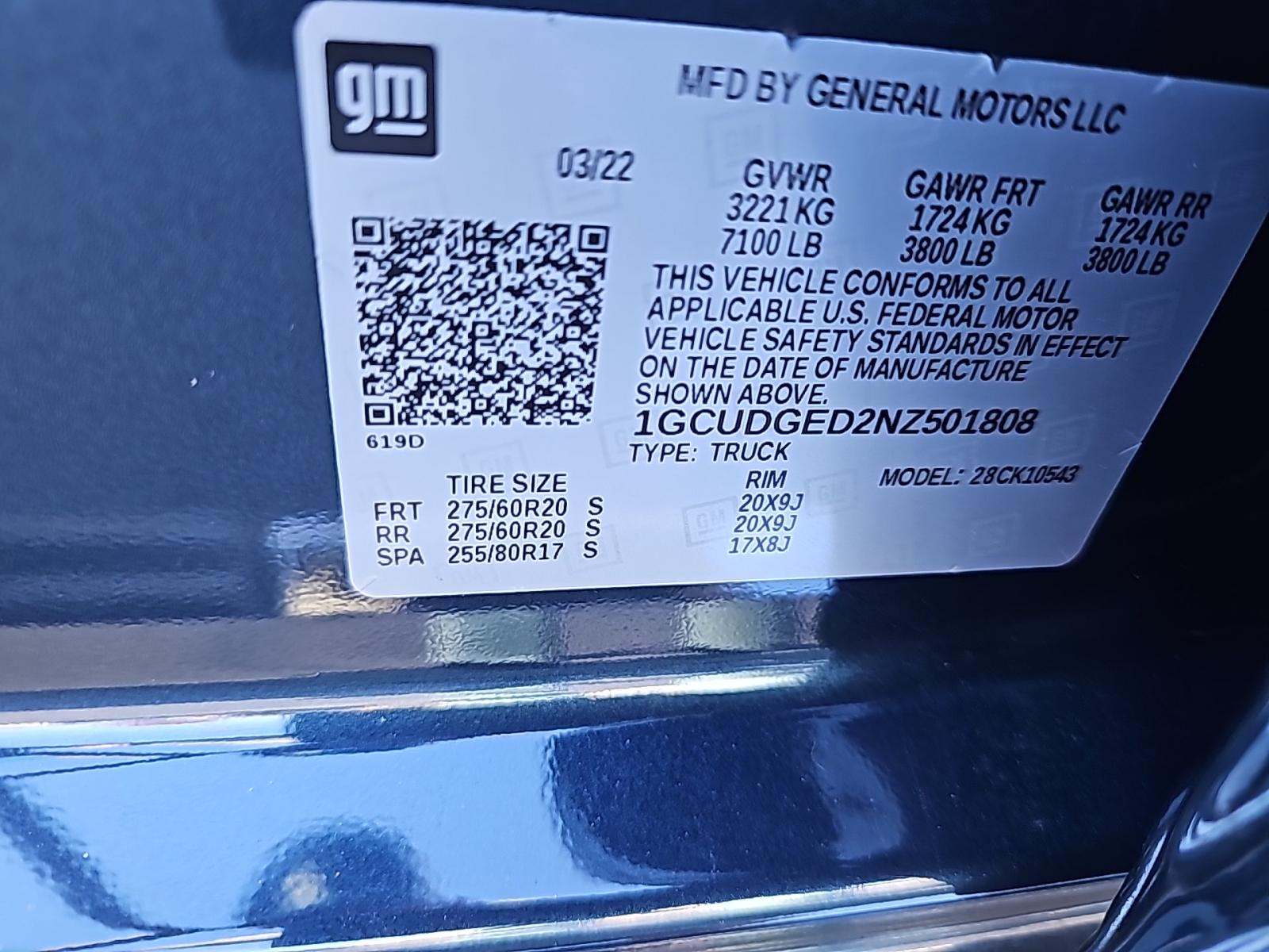 2022 Chevrolet Silverado 1500 LTZ AWD