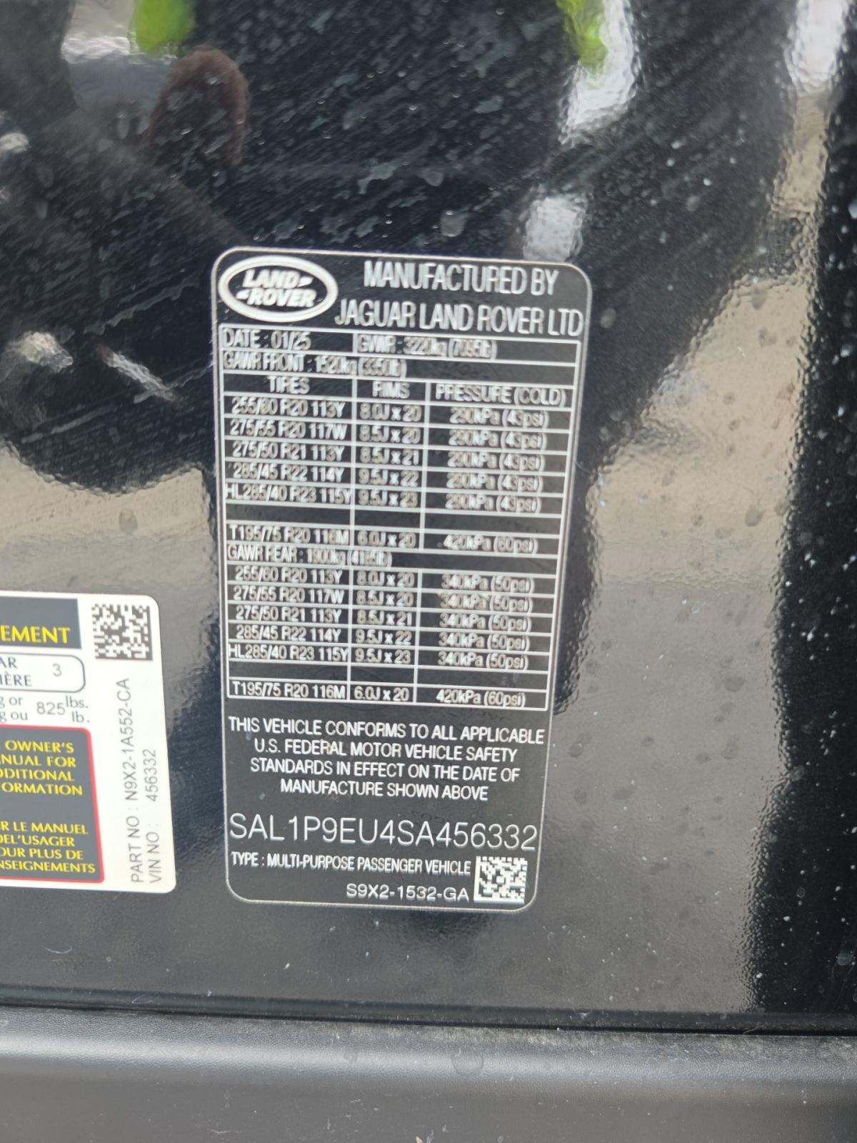 2025 Land Rover Range Rover Sport SE AWD