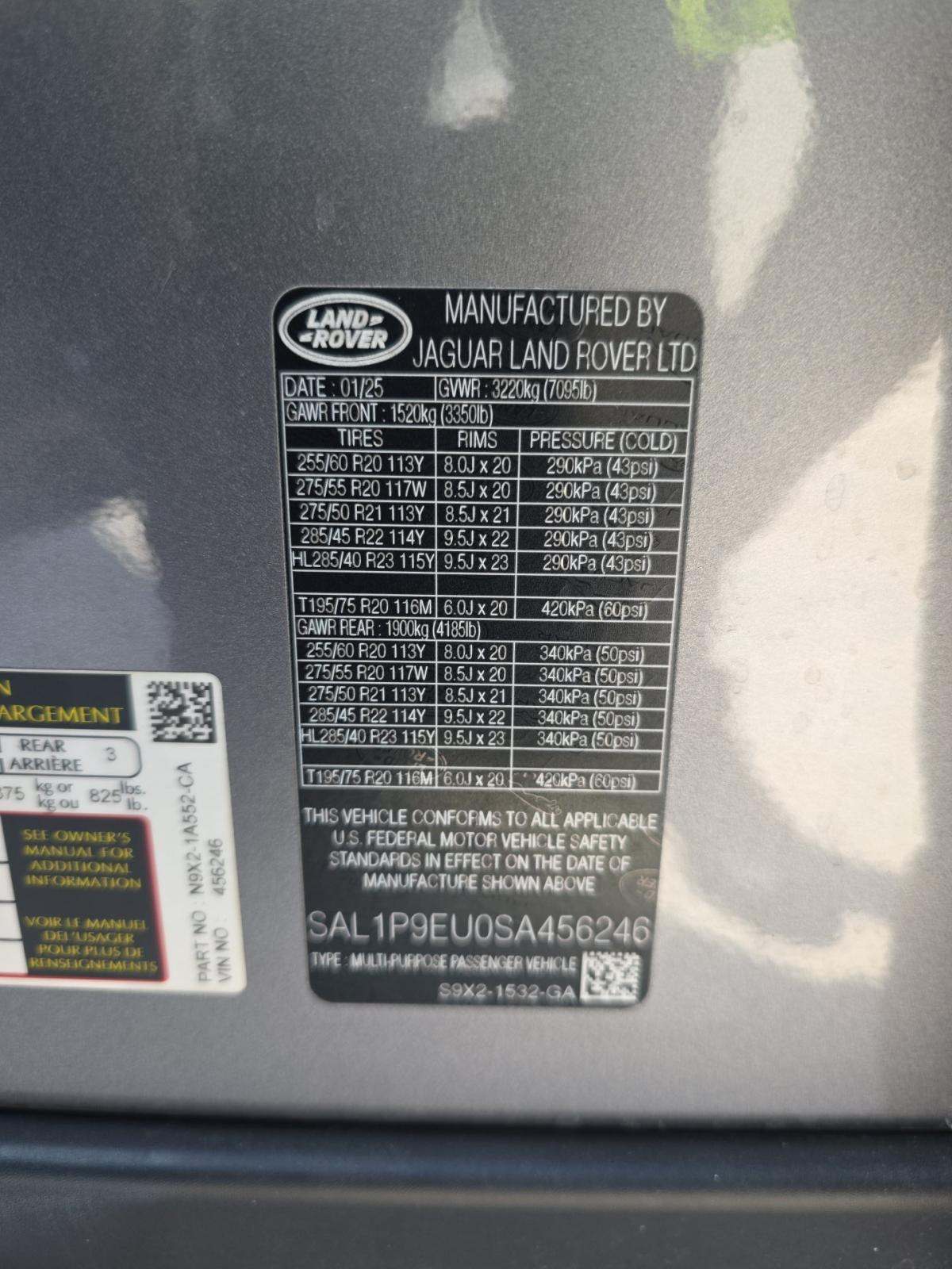 2025 Land Rover Range Rover Sport SE AWD